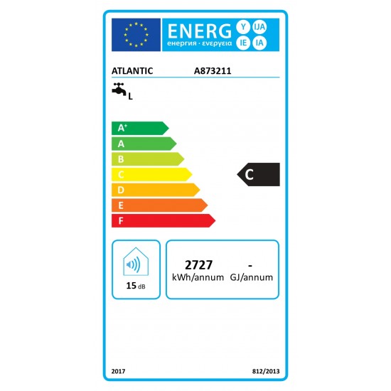 Ūdens sildītājs  ATLANTIC O'PRO HM150L(873211)horizontāls