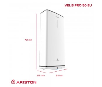 Ūdens sildītājs ARISTON VELIS PRO 50 V/H 45L(3626135)