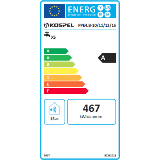 PPE4.B 10/11/12/15kW caurpl. el. ūdens sild. 400V ar temp.reg. 30-60C