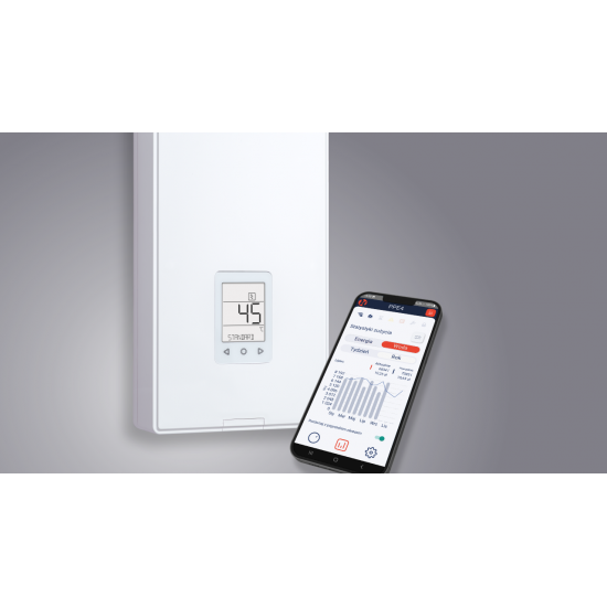 PPE4.M 10/11/12/15kW caurpl. el. ūd. sild.400V ar temp.reg.30-60C,LCD,Wi-Fi